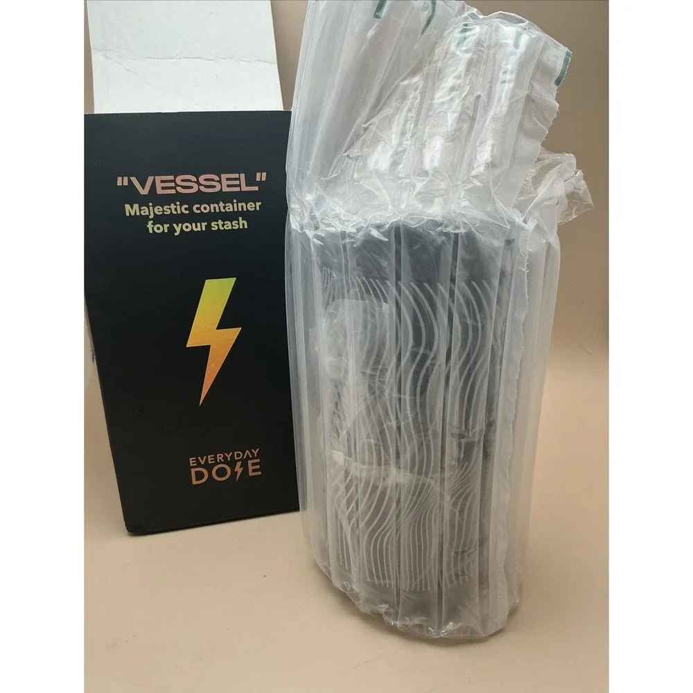 Everyday Dose Vessel Majestic Container Glass‎ Jar Stash for Coffee, New in Box